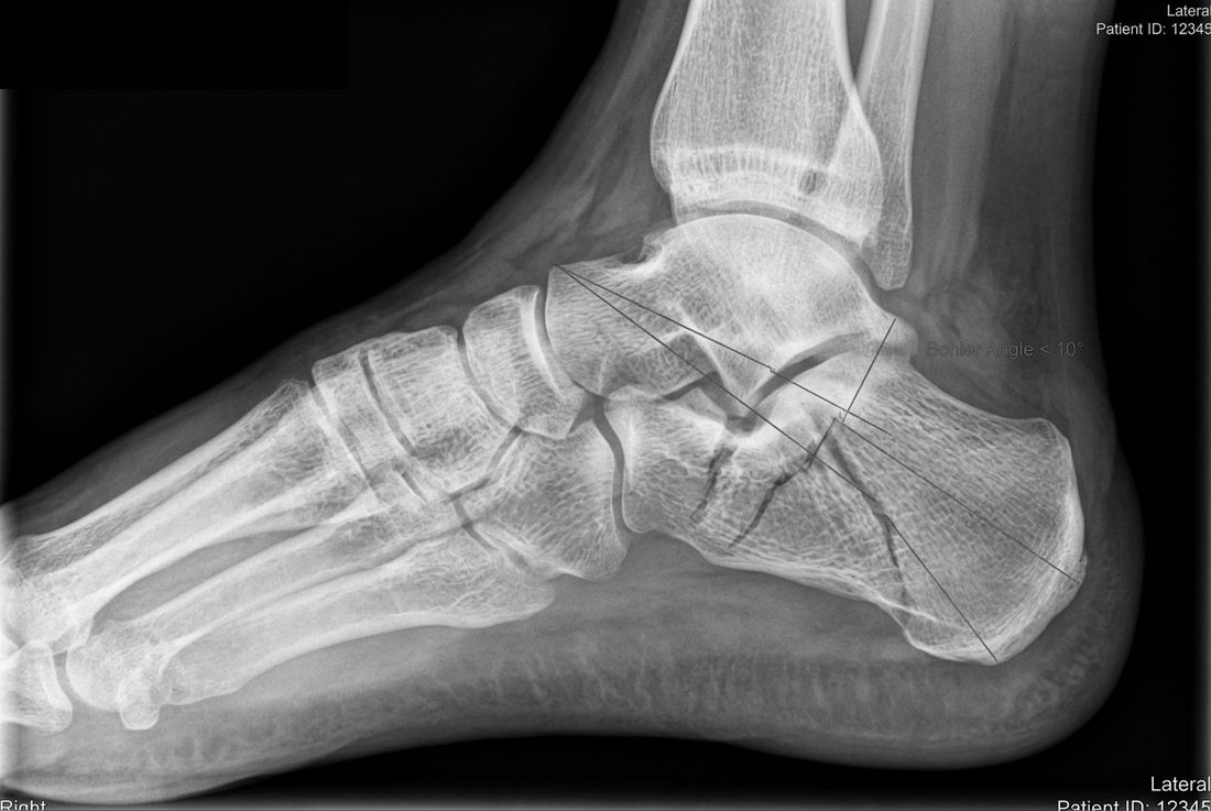 Lateral radiograph of the calcaneus